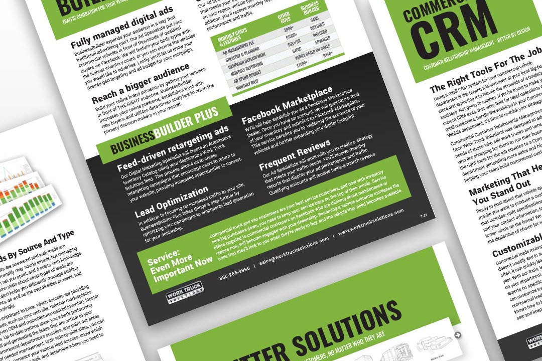Sales and marketing one-sheets